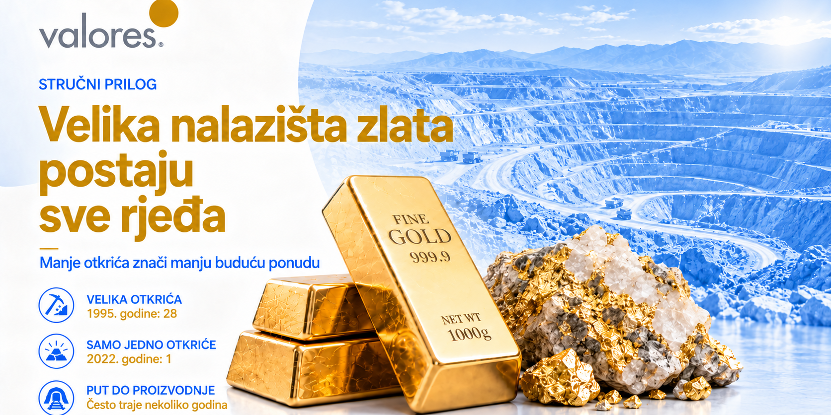 velika nalazišta zlata postaju sve rjedža velika nalazišta zlata postaju sve rjedža